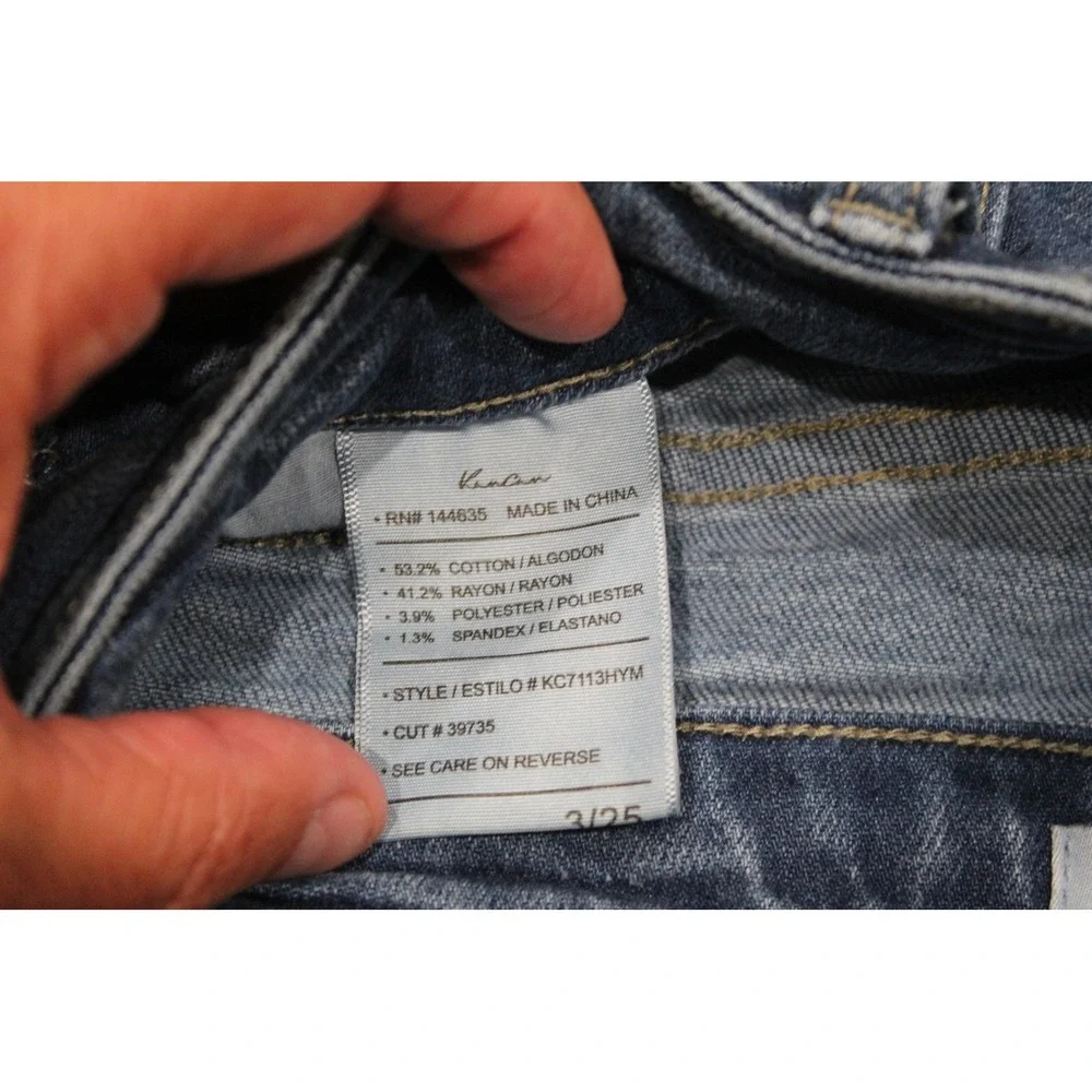 Kancan KC7113HYM‎ Jeans Womens Size 3/25 Blue Denim Button Fly Skinny